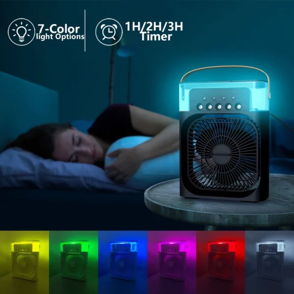 ⏰Today Only SGD 5.9⏰Portable USB Mini Aircond, Air Cooler, Mist Fan, Kipas Penyejuk Mini Meja - Image 8