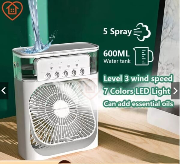 ⏰Today Only SGD 5.9⏰Portable USB Mini Aircond, Air Cooler, Mist Fan, Kipas Penyejuk Mini Meja