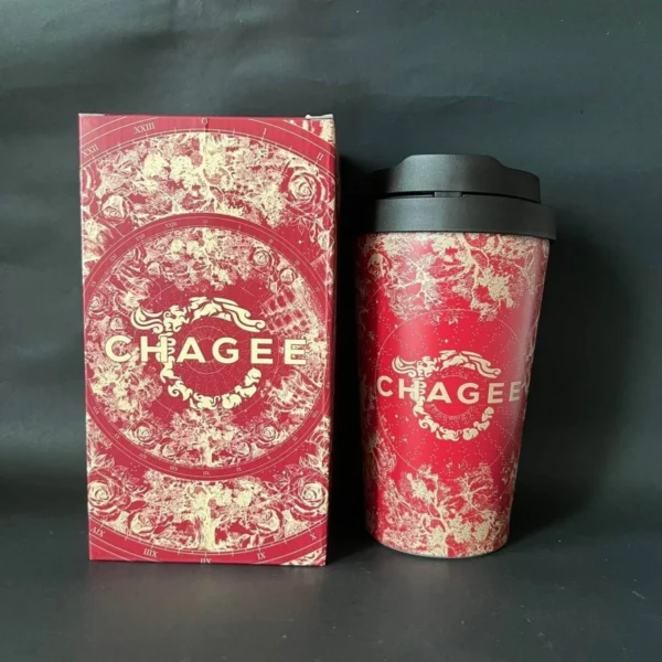 🥛𝘾𝙃𝘼𝙂𝙀𝙀 Thermos Cup🥛Lock&Lock co-name Tea Horse Ancient Road one-click bounce table accompanying cup CHAGEE Thermos Cup 316 Stainless Steel 400ml🥛 - Image 2