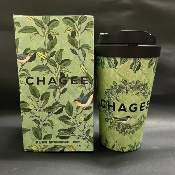 🥛𝘾𝙃𝘼𝙂𝙀𝙀 Thermos Cup🥛Lock&Lock co-name Tea Horse Ancient Road one-click bounce table accompanying cup CHAGEE Thermos Cup 316 Stainless Steel 400ml🥛 - Image 6