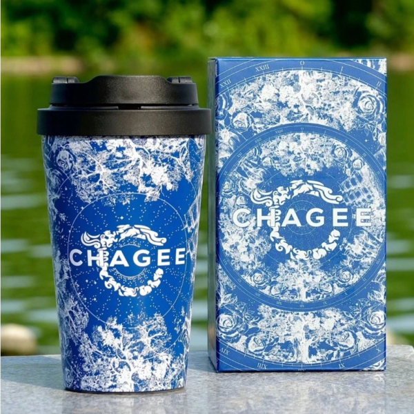 🥛𝘾𝙃𝘼𝙂𝙀𝙀 Thermos Cup🥛Lock&Lock co-name Tea Horse Ancient Road one-click bounce table accompanying cup CHAGEE Thermos Cup 316 Stainless Steel 400ml🥛 - Image 3